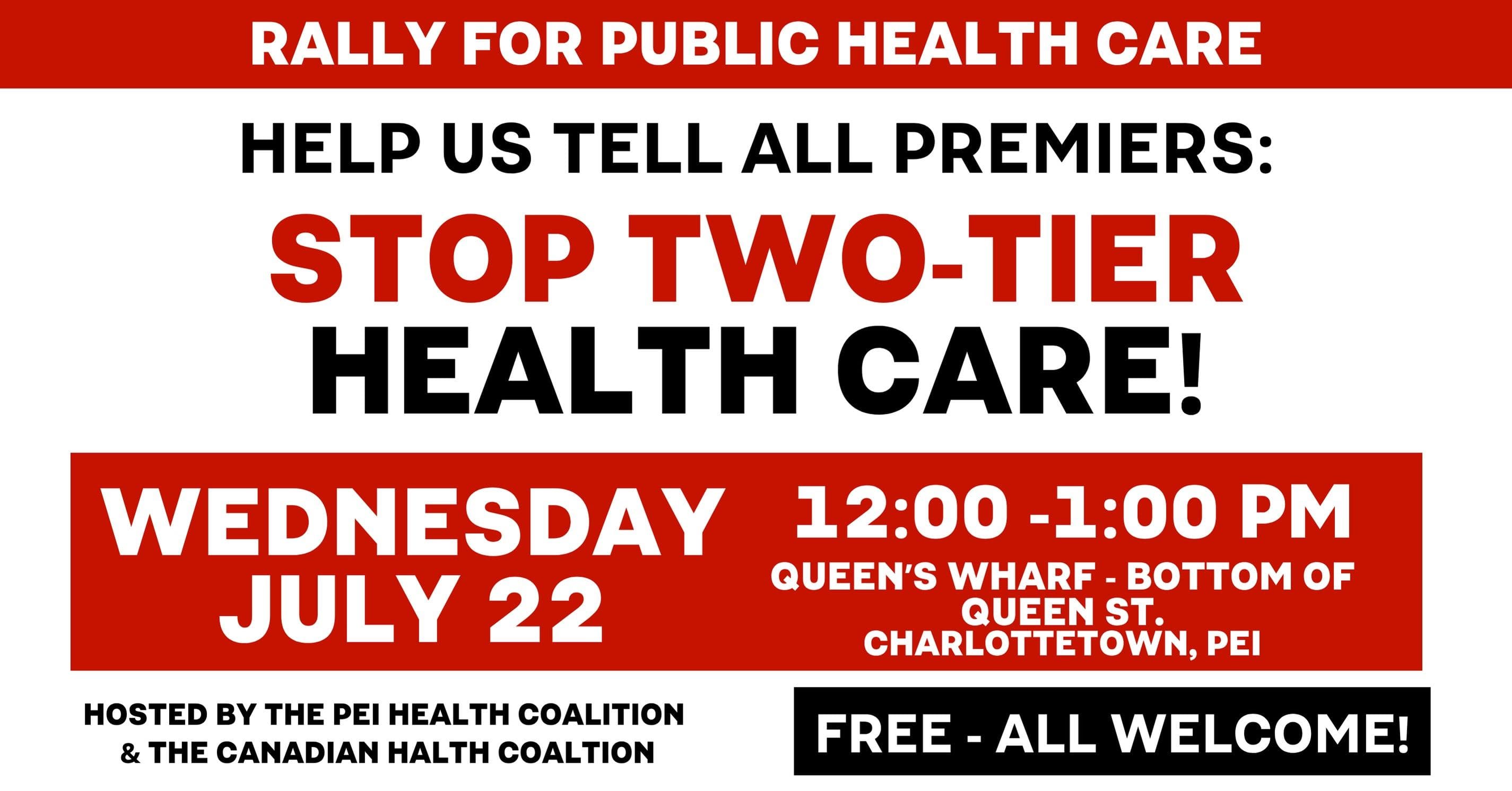 Rally to Save Public Health Care